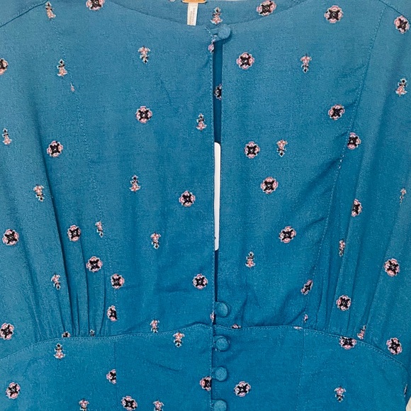 NWT Free People Green Combo Love Grows Romper - Picture 8 of 9